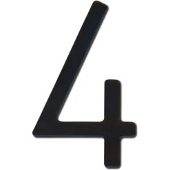 HouseArt Stainless Steel 8" (203mm) House Numbers - (Satin Black) -Amerock Sales Shop 0302 0308 0333 bl 4 big 3