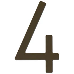 HouseArt Stainless Steel 8" (203mm) House Numbers - (Dark Bronze) -Amerock Sales Shop 0302 0308 0333 db 4 big