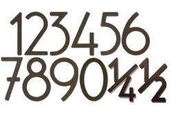 HouseArt Stainless Steel 8" (203mm) House Numbers - (Dark Bronze) -Amerock Sales Shop 0302 0308 0333 houseart 0 9 dark bronze big 2