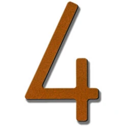 HouseArt Stainless Steel 5" (128mm) House Numbers, Adhesive Mount - (Terra Rust) -Amerock Sales Shop 0302 0308 0333 ru 4 big