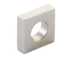 Schaub And Company Cafe 7/8" (22mm) Center-to-Center Modern Oval Slot Cabinet Knob (Brushed Nickel)