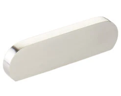 Schaub And Company Cafe 3" (76mm) Center-to-Center Modern Oval Cabinet Pull (Brushed Nickel)
