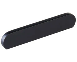 Schaub And Company Cafe 5" (128mm) Center-to-Center Modern Oval Cabinet Pull (Matte Black)