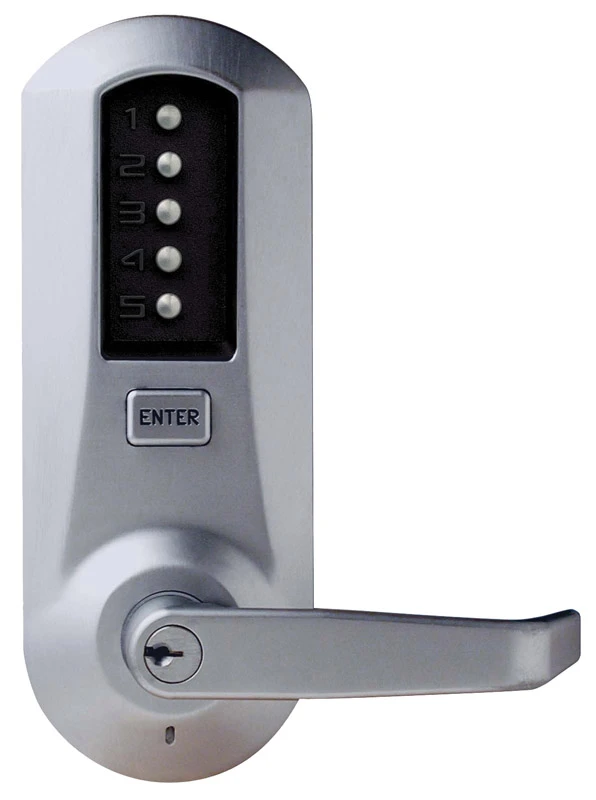 KABA Ilco Simplex 5000 Series Heavy Duty Mechanical Push-Button Door Lockset (Schlage C Keyway, Dull Chrome) 1 KABA Ilco Simplex 5000 Series Heavy Duty Mechanical Push-Button Door Lockset (Schlage C Keyway, Dull Chrome)