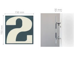 Schwinn Originals Alphabet 1-25/32" (45mm) Center-to-Center House Numbers -Amerock Sales Shop 60151d big