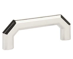 Emtek Hollywood Regency 3-1/2" (89mm) Center-to-Center Riviera Cabinet Pull (Polished Nickel)