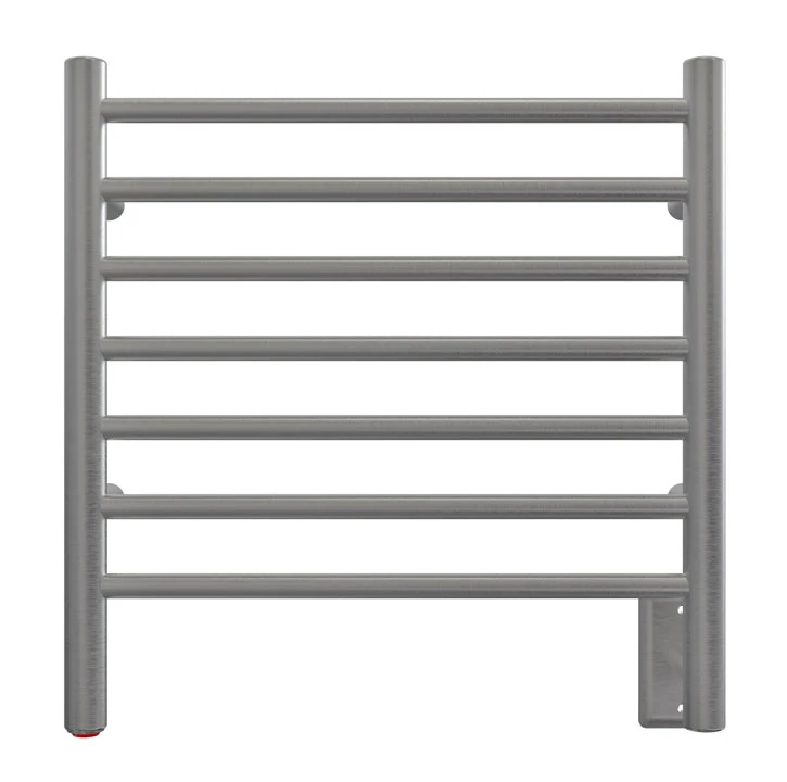 Amba Radiant Plug-in Or Hardwired Small Straight Towel Warmer - 20-3/8" (518mm)W X 21-1/4" (540mm)H- Wall Mounted (Brushed Stainless Steel) 2 Amba Radiant Plug-in Or Hardwired Small Straight Towel Warmer - 20-3/8" (518mm)W X 21-1/4" (540mm)H- Wall Mounted (Brushed Stainless Steel) - Image 2