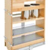 Rev-A-Shelf 9" Vanity Pull-Out Outlet & Grooming Organizer W/Soft-Close - (Maple)