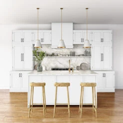 Atlas Homewares Erika 6-5/16" (160mm) Center-to-Center Pull (Matte Black) -Amerock Sales Shop ahw a624 bl 3 big