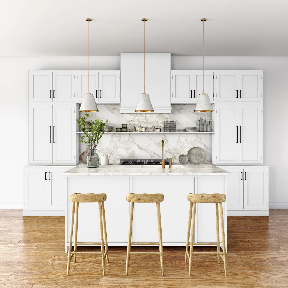 Atlas Homewares Erika 7-9/16" (192mm) Center-to-Center Pull (Matte Black) 3 Atlas Homewares Erika 7-9/16" (192mm) Center-to-Center Pull (Matte Black) - Image 3