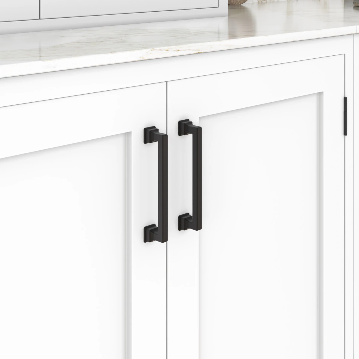 Atlas Homewares Erika 7-9/16" (192mm) Center-to-Center Pull (Matte Black) 4 Atlas Homewares Erika 7-9/16" (192mm) Center-to-Center Pull (Matte Black) - Image 4