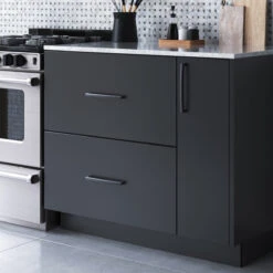 Atlas Homewares Lennox 18" (457mm) Center-to-Center Appliance Pull (Matte Black) -Amerock Sales Shop ahw a687 bl 3 big