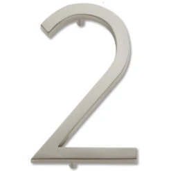 Atlas Homewares Avalon 6" (152mm) House Numbers - (Brushed Nickel) -Amerock Sales Shop ahw avn2 brn big 1