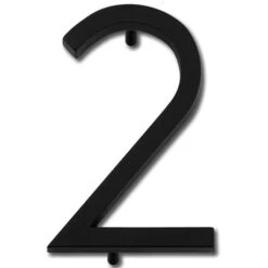 Atlas Homewares Avalon 6" (152mm) House Numbers - (Matte Black) -Amerock Sales Shop ahw avn2 l bl big
