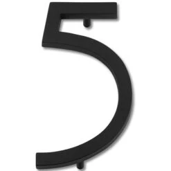 Atlas Homewares Avalon 6" (152mm) House Numbers - (Matte Black) -Amerock Sales Shop ahw avn5 l bl big