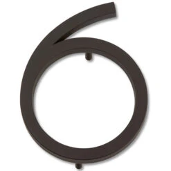 Atlas Homewares Avalon 6" (152mm) House Numbers - (Matte Black) -Amerock Sales Shop ahw avn6 o big