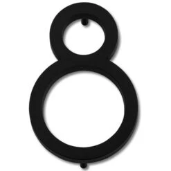 Atlas Homewares Avalon 6" (152mm) House Numbers - (Matte Black) -Amerock Sales Shop ahw avn8 l bl big