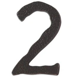 Atlas Homewares Jagged Hammered 5-1/2" (140mm) House Numbers - (Aged Bronze) -Amerock Sales Shop ahw hn2l o big