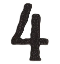 Atlas Homewares Jagged Hammered 5-1/2" (140mm) House Numbers - (Aged Bronze) -Amerock Sales Shop ahw hn4l o big