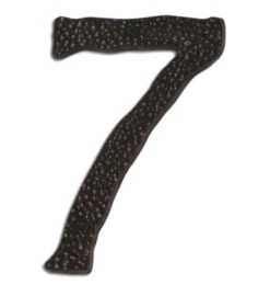 Atlas Homewares Jagged Hammered 5-1/2" (140mm) House Numbers - (Aged Bronze) -Amerock Sales Shop ahw hn7l o big