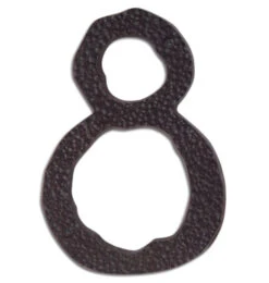 Atlas Homewares Jagged Hammered 5-1/2" (140mm) House Numbers - (Aged Bronze) -Amerock Sales Shop ahw hn8l o big