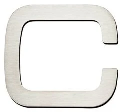 Atlas Homewares Paragon 4" (102mm) House Numbers & Letters, Adhesive Mount - (Brushed Stainless Steel) -Amerock Sales Shop ahw pglc ss huge