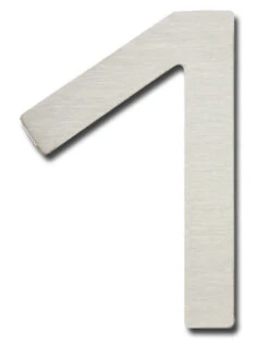 Atlas Homewares Paragon 4" (102mm) House Numbers & Letters, Adhesive Mount - (Brushed Stainless Steel) -Amerock Sales Shop ahw pgn1 ss big