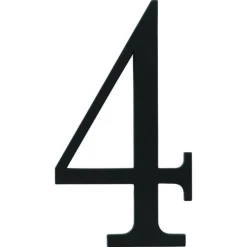 Atlas Homewares Traditionalist 6" (152mm) House Numbers - (Black) -Amerock Sales Shop ahw trn4 bl big 1