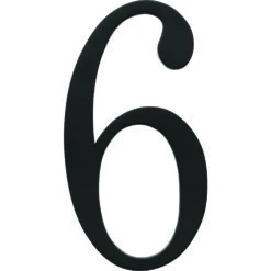 Atlas Homewares Traditionalist 6" (152mm) House Numbers - (Black) -Amerock Sales Shop ahw trn6 bl big 1