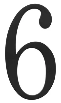 Atlas Homewares Traditionalist 6" (152mm) House Numbers - (Black) -Amerock Sales Shop ahw trn6 bl big