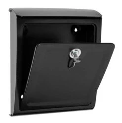 CLOSEOUT SPECIAL! - Architectural Mailboxes Sienna Wall Mounted Mailbox (Black) -Amerock Sales Shop amb 2596b 10 studio open door 1 1024x874 big