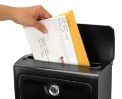 CLOSEOUT SPECIAL! - Architectural Mailboxes Sienna Wall Mounted Mailbox (Black) -Amerock Sales Shop amb 2596b 10 studio open slot mail 1024x855 big