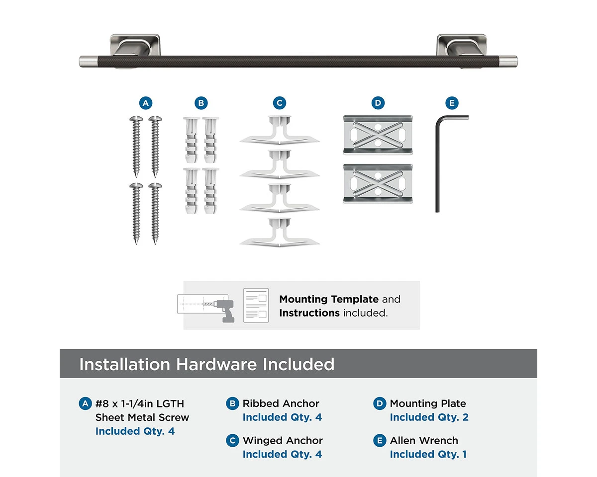 Amerock Esquire 18" (457mm) Towel Bar 13 Amerock Esquire 18" (457mm) Towel Bar - Image 13