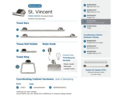 Amerock St. Vincent Towel Ring 21 Amerock St. Vincent Towel Ring -Amerock Sales Shop ame bh36042g10 collection big