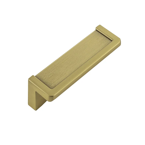 Belwith Keeler Bijou Linea 3-5/8" (92mm) Cabinet Pull (Brushed Golden Brass) 2 Belwith Keeler Bijou Linea 3-5/8" (92mm) Cabinet Pull (Brushed Golden Brass) - Image 2