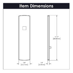 Belwith Keeler Bijou Astoria 3-1/2" (89mm) Backplate (Satin Nickel) 7 Belwith Keeler Bijou Astoria 3-1/2" (89mm) Backplate (Satin Nickel) -Amerock Sales Shop b056380 specs big