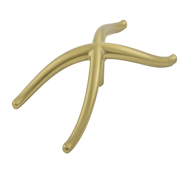 Belwith Keeler Bijou X 4-3/4" (121mm) Cabinet Knob (Brushed Golden Brass) 2 Belwith Keeler Bijou X 4-3/4" (121mm) Cabinet Knob (Brushed Golden Brass) - Image 2