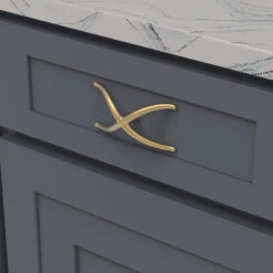 Belwith Keeler Bijou X 4-3/4" (121mm) Cabinet Knob (Brushed Golden Brass) 7 Belwith Keeler Bijou X 4-3/4" (121mm) Cabinet Knob (Brushed Golden Brass) -Amerock Sales Shop b079063 bgb lifestyle big