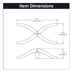 Belwith Keeler Bijou X 4-3/4" (121mm) Cabinet Knob (Brushed Golden Brass) 9 Belwith Keeler Bijou X 4-3/4" (121mm) Cabinet Knob (Brushed Golden Brass) -Amerock Sales Shop b079063 specs big
