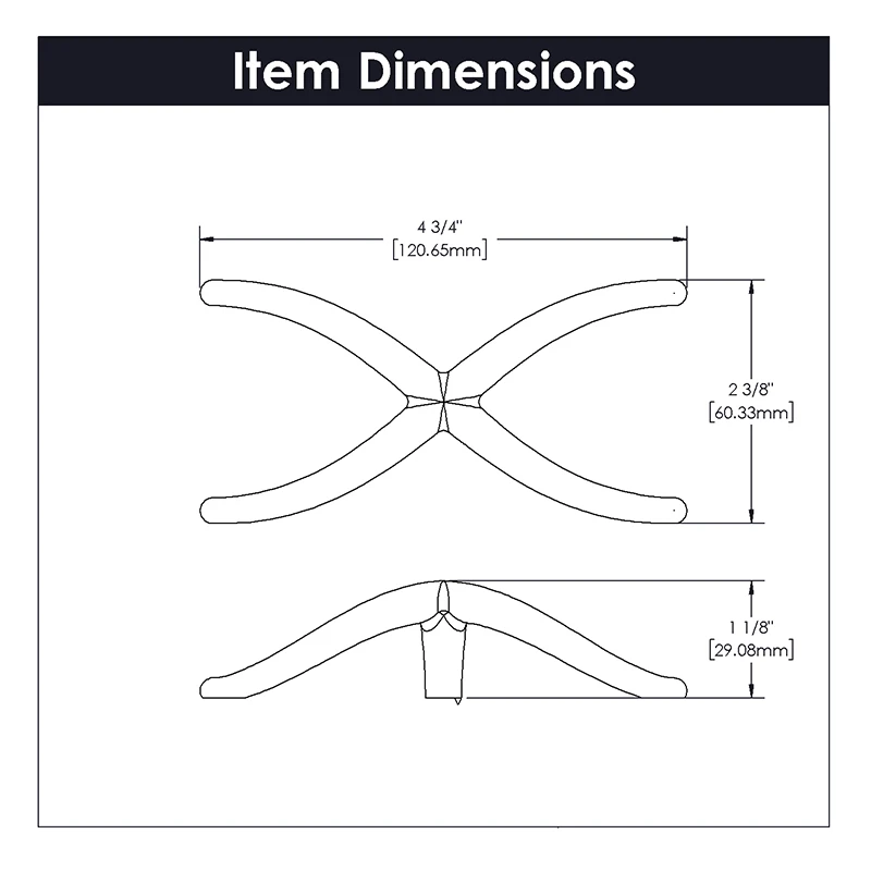 Belwith Keeler Bijou X 4-3/4" (121mm) Cabinet Knob (Brushed Golden Brass) 5 Belwith Keeler Bijou X 4-3/4" (121mm) Cabinet Knob (Brushed Golden Brass) - Image 5