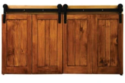 BarnFold 2-Panel 64" (1626mm) Bi-Fold Barn Door Track Set - (50 Lb.) 11 BarnFold 2-Panel 64" (1626mm) Bi-Fold Barn Door Track Set - (50 Lb.) -Amerock Sales Shop bar barnfold closed big 2