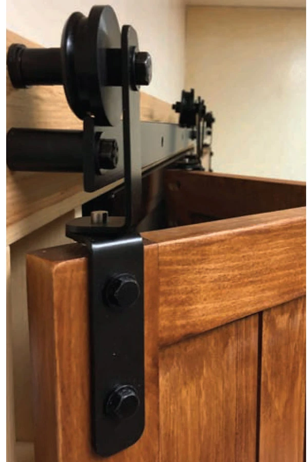 BarnFold 2-Panel 28" (711mm) Bi-Fold Barn Door Track Set - (50 Lb.) 2 BarnFold 2-Panel 28" (711mm) Bi-Fold Barn Door Track Set - (50 Lb.) - Image 2