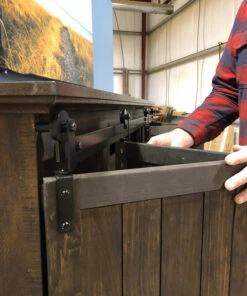 BarnFold 2-Panel 52" (1321mm) Bi-Fold Barn Door Track Set - (50 Lb.) -Amerock Sales Shop bar barnfold installed3 big 4