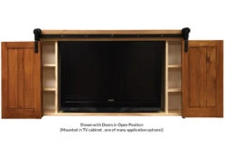 BarnFold 2-Panel 28" (711mm) Bi-Fold Barn Door Track Set - (50 Lb.) 12 BarnFold 2-Panel 28" (711mm) Bi-Fold Barn Door Track Set - (50 Lb.) -Amerock Sales Shop bar barnfold open big 1