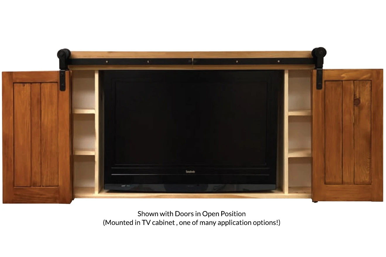 BarnFold 2-Panel 28" (711mm) Bi-Fold Barn Door Track Set - (50 Lb.) 6 BarnFold 2-Panel 28" (711mm) Bi-Fold Barn Door Track Set - (50 Lb.) - Image 6