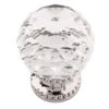 Belwith-Keeler Chautauqua 1-3/8" (35mm) Cabinet Knob (Glass With Polished Nickel)