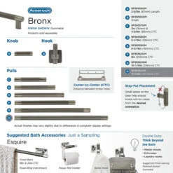 Amerock Bronx 12-5/8" (321mm) Center-to-Center Cabinet Pull (Gun Metal) -Amerock Sales Shop bp36561gm bronx collection big