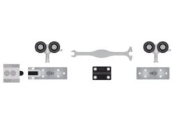 Cavity Sliders M8 Carriage Pack With One Track Stop, For Doors Up To 500lbs.