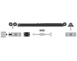 Cavity Sliders SofStop Carriage Pack W/Single Soft-Close And One Track Stop, For Doors Up To 176lbs, 28" Min. Door Width