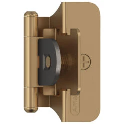Amerock 1/4" Overlay Double Demountable Partial Wrap Self Closing Cabinet Hinge - PAIR -Amerock Sales Shop champagne bronze hinge amerock functional hardware self closing demountable bpr8701cz silo primary 22 big
